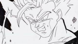 No79 HOW TO DRAW GOHAN  孫悟飯 [upl. by Leruj]