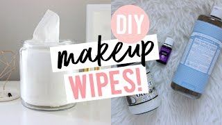 DIY MAKEUP WIPES  Easy NonToxic amp Cheap [upl. by Einolem]