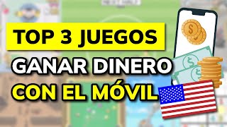 🥇 3 Mejores Juegos de Móvil para Ganar Dinero en USA 2024 [upl. by Staley980]