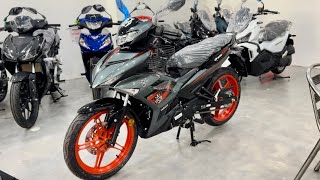 Yamaha Y15ZR 2024  Solid Grey Walkaround [upl. by Ballou]