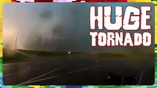 TIV2 Intercepts Tornadoes Near HUGE WEDGE [upl. by Ellary]