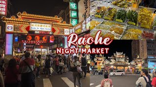 Raohe Street Night Market  Taipei Taiwan [upl. by Llenahs]