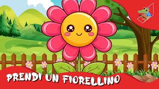 PRENDI UN FIORELLINO  Canzone per bambini Karaoke con testo [upl. by Ennoira]