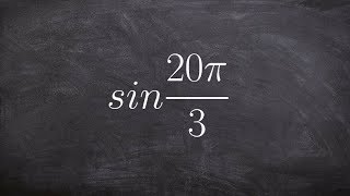 Using coterminal angles to evaluate for sine [upl. by Mccully]