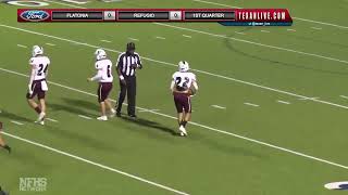 2020 Area Round Playoff Flatonia vs Refugio [upl. by Yelhak]