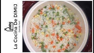 Como hacer Arroz Blanco con Vegetales Receta de Arroz Blanco [upl. by Marinelli605]