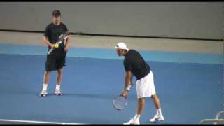 Roger Federer Practice  Australian Open 2010 [upl. by Martelle189]