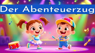 Mini Lieder  Der Abenteuerzug Bildervideo Kindermusik Kinderdisco Minidisco Kinderparty [upl. by Vig]