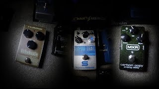 Analog Delay Shootout Carbon Copy vs Vapor Trail vs Echobrain [upl. by Laveen]