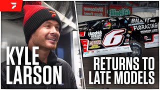 Kyle Larson Begins Busy 2024 Schedule In A Dirt Late Model [upl. by Airolg985]