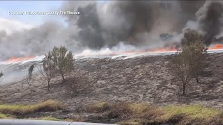 2nd large brushfire breaks out at Florida plant [upl. by Yila]