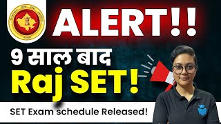 Rajasthan SET EXAM  State Eligibility Test 2023 Schedule Released  All Details by Aditi Mam [upl. by Leonanie1]