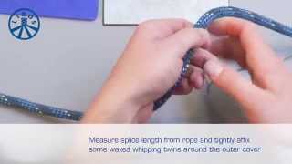 DYNEEMA DOUBLE BRAID SPLICE [upl. by Nnylirej]