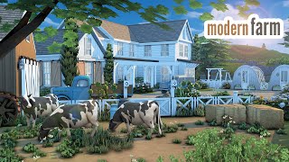 modern farmhouse \\ The Sims 4 CC speed build [upl. by Aimerej]