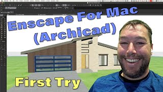 First Try of Enscape for Mac with Archicad 27 [upl. by Minerva220]