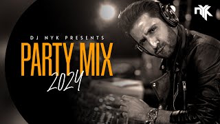 DJ NYK  New Year 2024 Party Mix  Yearmix  Non Stop Bollywood Punjabi English Remix Songs [upl. by Mac263]