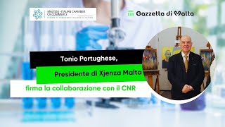 Tonio Portughese Presidente di Xjenza Malta firma la collaborazione con il CNR [upl. by Ij]