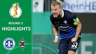 Sensation in Darmstadt  SV Darmstadt vs Borussia Mgladbach 21  Highlights  DFBPokal Round 2 [upl. by Bouzoun]