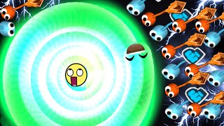 Slitherio  Lovely Jelly Skin Invasion  Slitherio Plays [upl. by Anecusa]