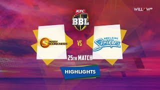 Highlights 25th Match Perth Scorchers vs Adelaide Strikers  25th Match  PRS vs ADS [upl. by Adekan714]