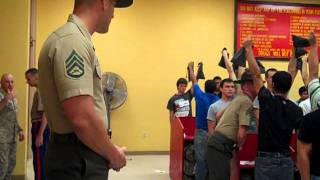 Marine Recruits Arrive at MCRD [upl. by Akemed804]