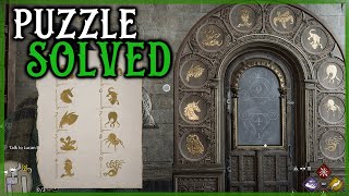 How to open the magical beast doors in Hogwarts Legacy  Arithmancy puzzle guide and page location [upl. by Arline571]