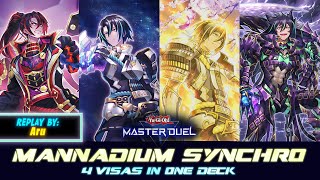 MASTER DUEL  MANNADIUM  4 VISAS IN ONE DECK [upl. by Dorice817]