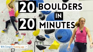 Bouldering Training Tips Fast 20 Minute Climbing Challenge [upl. by Aronson148]