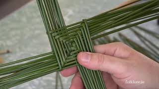 Making a St Brigid’s Cross  an Easy Step by Step Guide [upl. by Cj858]