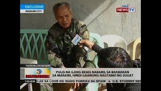 Pulis na ilang beses nabaril sa bakbakan sa Marawi hindi gaanong nagtamo ang sugat [upl. by Adniuqal]