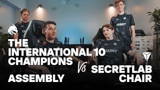 TI10 Champions vs Secretlab Chair Assembly [upl. by Forrester]