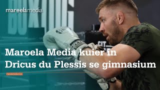 Maroela Media kuier in Dricus du Plessis se gimnasium [upl. by Littell]