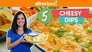 5 Crowd Pleasing CHEESY Dip Recipes for Any Occasion  Buffalo Chicken Spinach Queso amp More [upl. by Lallage414]