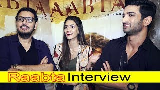 Raabta Movie Interview  Sushant Singh Rajput Kriti Sanon Dinesh Vijan  Full Video HD [upl. by Mehalek]