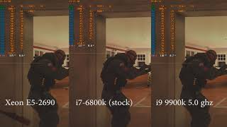 E5 2690 vs i7 6800k vs i9 9900k GTX 1080 1080p 1920 x 1080 [upl. by Melvyn20]