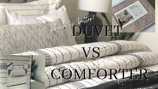 DUVET VSCOMFORTER WHICH IS BETTER PROS amp CONS WHATS THE DIFFERENCE HELPFUL TIPS BED STYLING [upl. by Hallutama]