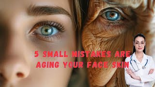 5 Small Mistakes Are Aging Your Face Skin😢 Importen tipes for face skin healthtips [upl. by Kcirddot]