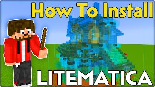 How To Download and Install Litematica  Minecraft 120 Tutorial [upl. by Kristina800]