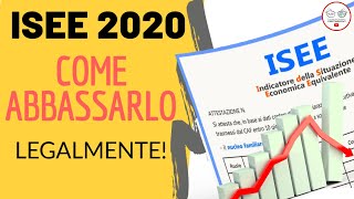 ISEE ORDINARIO COME ABBASSARLO LEGALMENTE isee corrente 2020 [upl. by Gradey]