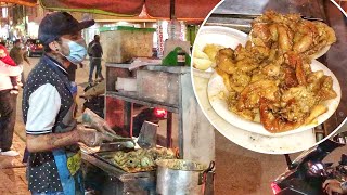 How To Cook Chunchullo  Grilled Cow Intestines  Street Food Colombia  구운 소 창자 [upl. by Annibo]