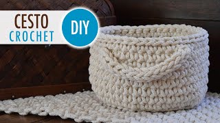 Tutorial Canasta con manijas  Crochet  Paso a Paso [upl. by Amarillis714]