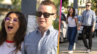 Macaulay Culkin and Brenda Song Show PDA During RARE Outing [upl. by Hite]