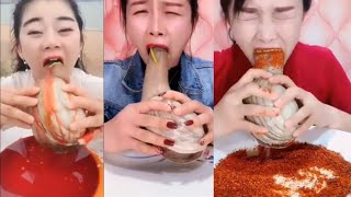 Chinese Girl Eat Geoducks Delicious Seafood  Seafood Mukbang Eating Show [upl. by Htebezile281]