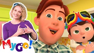 Johny Johny Yes Papa  CoComelon Nursery Rhymes amp Kids Songs  MyGo Sign Language For Kids [upl. by Virgilia916]