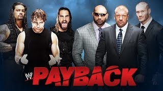 The Shield vs Evolution  WWE Payback 2014  WWE 2K14 Simulation [upl. by Bertie]