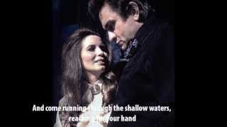 Far Side Banks Of Jordan  Johnny Cash amp June Carter Cash with lyrics [upl. by Heigho]