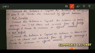 equilibrium and disequilibrium of bop  balance of payments  class 12 macroeconomics notes [upl. by Enelia]