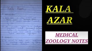 KALA AZAR IN HINDI medicalzoologynotes bsc3rdyearzoology kalaazar leishmania jharkhand vbu [upl. by Nicodemus]