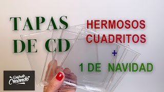 ♻ Tapas de CD 3 pares de Cuadritos1 de NAVIDAD 🎄 [upl. by Eintruoc]