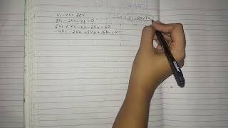 Nodal analysis with voltage source  Example 34  Practice problem 34 [upl. by Henriques243]